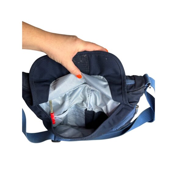 Osprey Flap Jill Shoulder Bag Crossbody Navy Blue With Adjustable Strap - Picture 7 of 8
